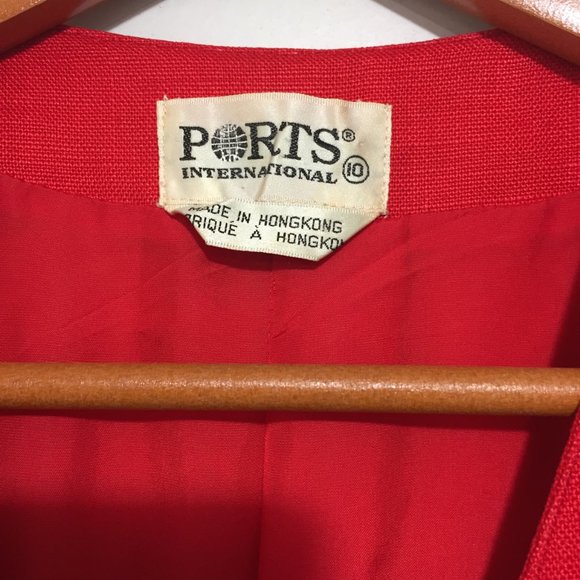 VINTAGE PORTS INTERNATIONAL DOUBLE BREAST MAXI DRESSES SIZE 10 - Picture 12 of 12